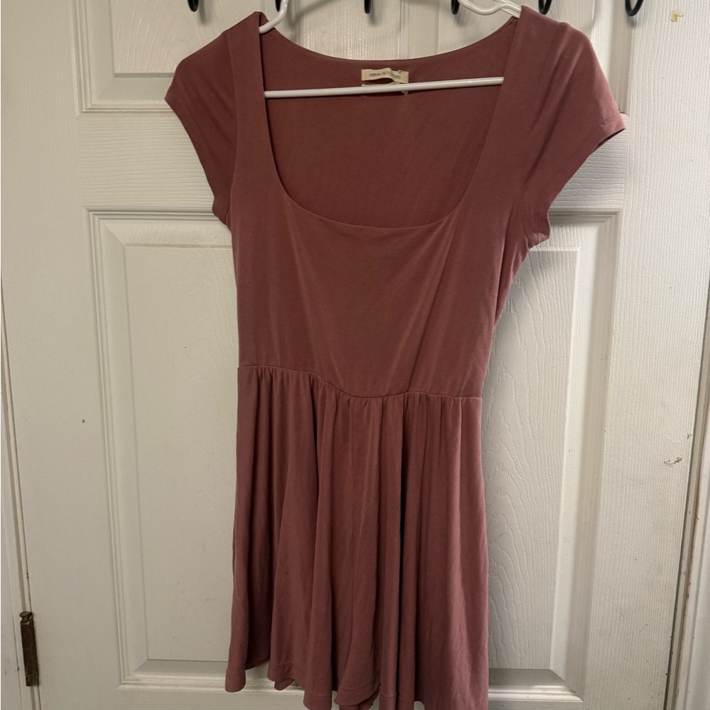 Urban outfitters pink peach colored romper